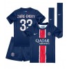 Paris Saint-Germain Warren Zaire-Emery #33 Hjemmedraktsett Barn 2024-25 Kortermet (+ korte bukser)